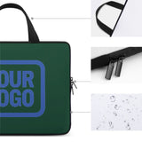 Custom Green Sky Blue Laptop Bag