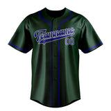 Custom Green & Sky Blue Colors Design Sports Baseball Jersey