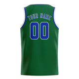 Custom Green & Sky Blue Colors Design Sports Basketball Jersey