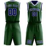 Custom Green Sky Blue Basketball Set