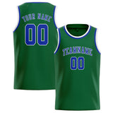 Custom Green & Sky Blue Colors Design Sports Basketball Jersey
