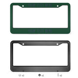Custom Green Blue License Plate Frame
