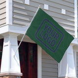 Custom Green Blue Flag