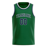 Custom Green & Blue Colors Design Sports Basketball Jersey
