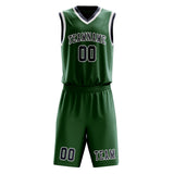 Custom Green Blue Basketball Set