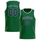 Custom Green & Blue Colors Design Sports Basketball Jersey