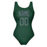 Custom Green Blue Green Swimsuit