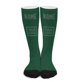 Custom Green Blue Green Knee-High Sock