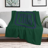 Custom Green Blue Blanket
