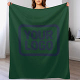 Custom Green Blue Blanket