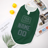 Custom Green Blue Green Pet Vest