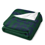 Custom Green Blue Blanket