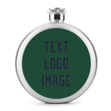 Custom Green Navy Hip Flask