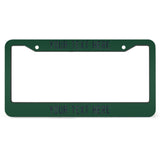 Custom Green Navy License Plate Frame