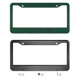 Custom Green Navy License Plate Frame