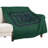 Custom Green Navy Blanket