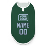 Custom Green Light Blue Pet Vest