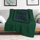 Custom Green Navy Blanket