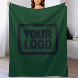 Custom Green Navy Blanket