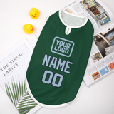 Custom Green Light Blue Pet Vest