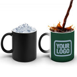 Custom Green Light Blue Magic Mug