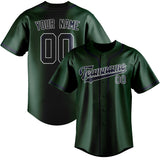 Custom Green & Navy Colors Design Sports Baseball Jersey
