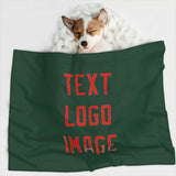 Custom Green Orange Red Pet Blanket