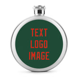 Custom Green Orange Red Hip Flask