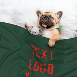 Custom Green Orange Red Pet Blanket