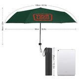 Custom Green Orange Red Automatic Umbrella