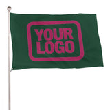 Custom Green Pink Flag