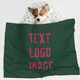 Custom Green Pink Pet Blanket