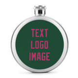 Custom Green Pink Hip Flask