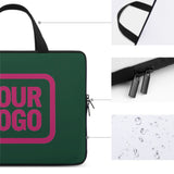 Custom Green Pink Laptop Bag