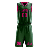 Custom Green Pink Basketball Set
