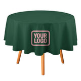 Custom Green Light Pink Round Table Cloth