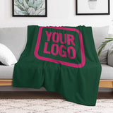 Custom Green Pink Blanket