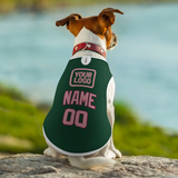 Custom Green Light Pink Pet Vest