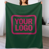 Custom Green Pink Blanket