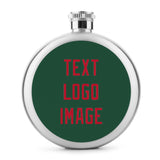 Custom Green Red Hip Flask