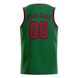 Custom Green & Red Colors Design Sports Basketball Jersey