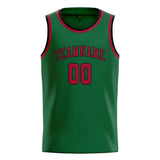 Custom Green & Red Colors Design Sports Basketball Jersey