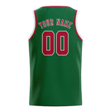 Custom Green & Red Colors Design Sports Basketball Jersey