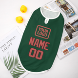 Custom Green Copper Rose Pet Vest