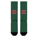 Custom Green Copper Rose Knee-High Sock
