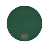 Custom Green Copper Rose Round Table Cloth