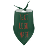 Custom Green Coral Red Pet Scarf