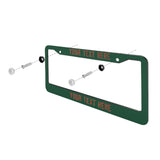 Custom Green Coral Red License Plate Frame