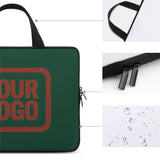 Custom Green Coral Red Laptop Bag