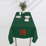 Custom Green Coral Red Square Table Cloth